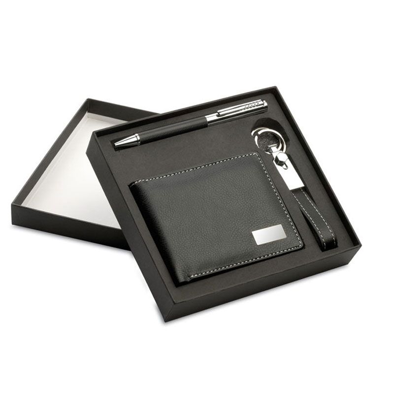 ELEGANT MAN’S GIFT SET (WALLET, PEN, KEY RING) - Image 1