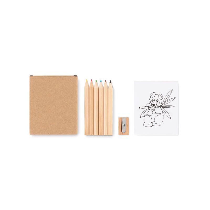 COLOURING SET WITH 6 PENCILS - Image 1
