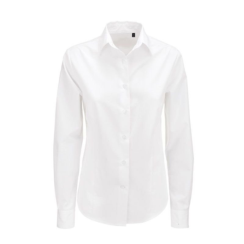 WOMEN'S LONG SLEEVE SHIRT – LIGHT BLUE | PROFESSIONAL EASY-CARE WORKWEAR - Image 1