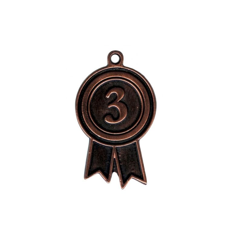 BRASS MEDAL NO.3 – 6.5CM | THIRD PLACE MEDAL (RIBBON NOT INCLUDED) - Image 1