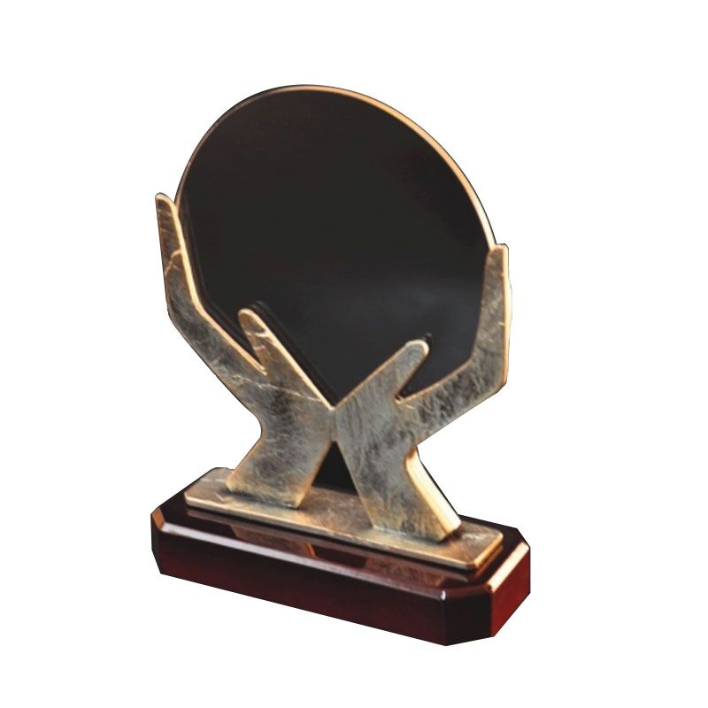 ACHIEVEMENT TROPHY – 28CM | BRASS, ACRYLIC & WOOD RECOGNITION AWARD - Image 1