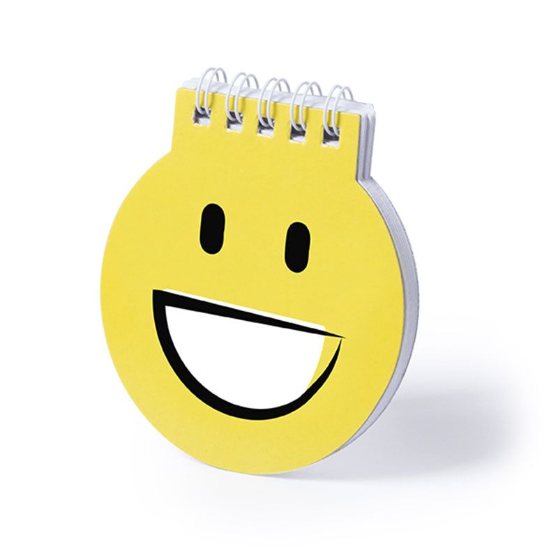 WINLON NOTEBOOK – SMILE EMOJI DESIGN | HARD COVER SPIRAL WITH 40 BLANK SHEETS - Image 1