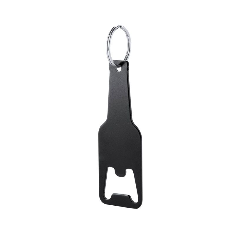 BOTTLE OPENER KEYRING CLEVON | SLEEK METAL KEYCHAIN WITH LASER ENGRAVING OPTION - Image 1