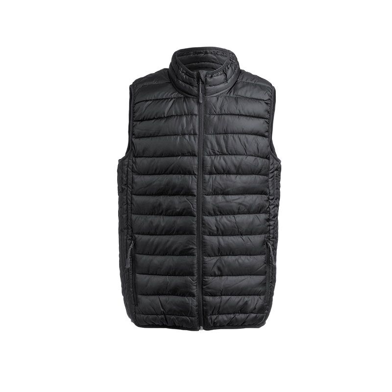 6080.02_1 BELSAN VEST IN BLACK | LIGHTWEIGHT WATER-RESISTANT PADDED GILET – 100% POLYESTER - Image 1