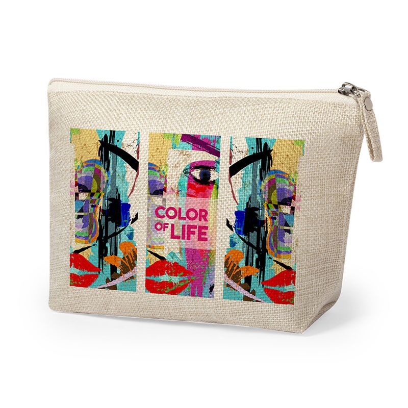 KRESTON SUBLIMATION BEAUTY BAG – SOFT POLYESTER WITH PU - Image 1