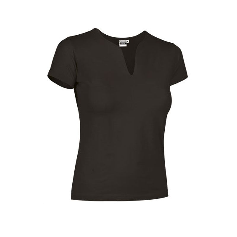BLACK WOMENS FITTED T-SHIRT - Image 1