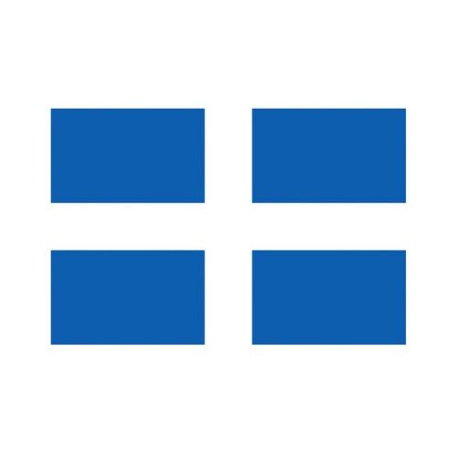 GREECE CROSS FLAG 150X100CM – HERO QUALITY | OUTDOOR NATIONAL FLAG WITH ROPES - Image 1