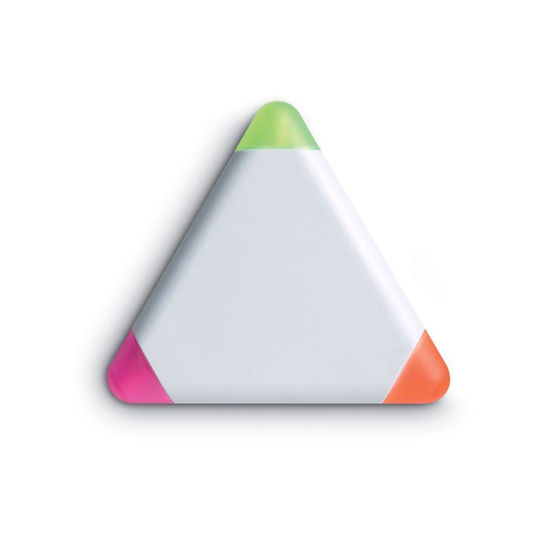 TRI-COLOR TRIANGULAR HIGHLIGHTER – 3-INK MARKER WITH ABS CASING - Image 1