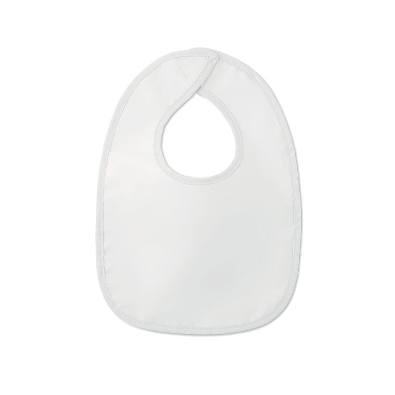 SOFT COTTON BABY BIB – HOOK AND LOOP CLOSURE WITH PEVA BACKING - Image 1