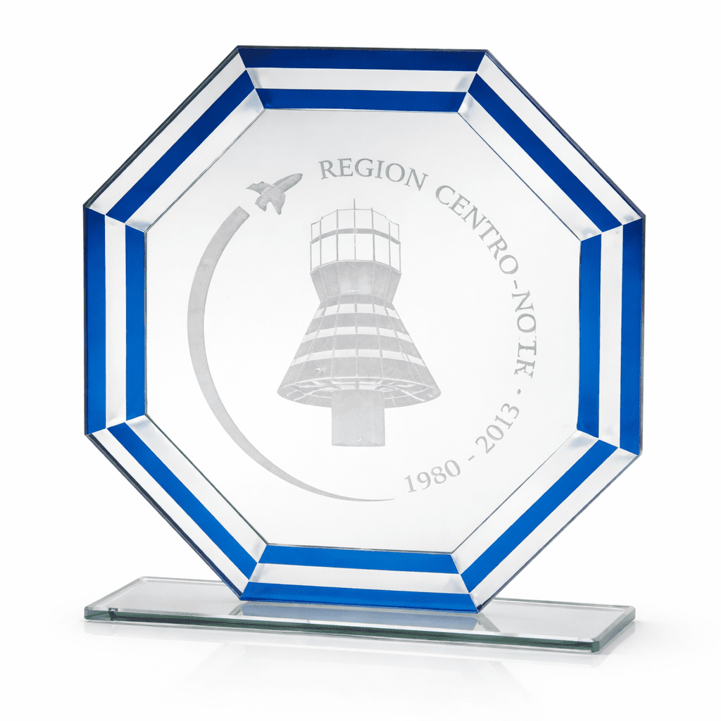 GLASS GRADUATION AWARD – 16.5CM CRYSTAL TROPHY FOR ACADEMIC ACHIEVEMENT - Image 1