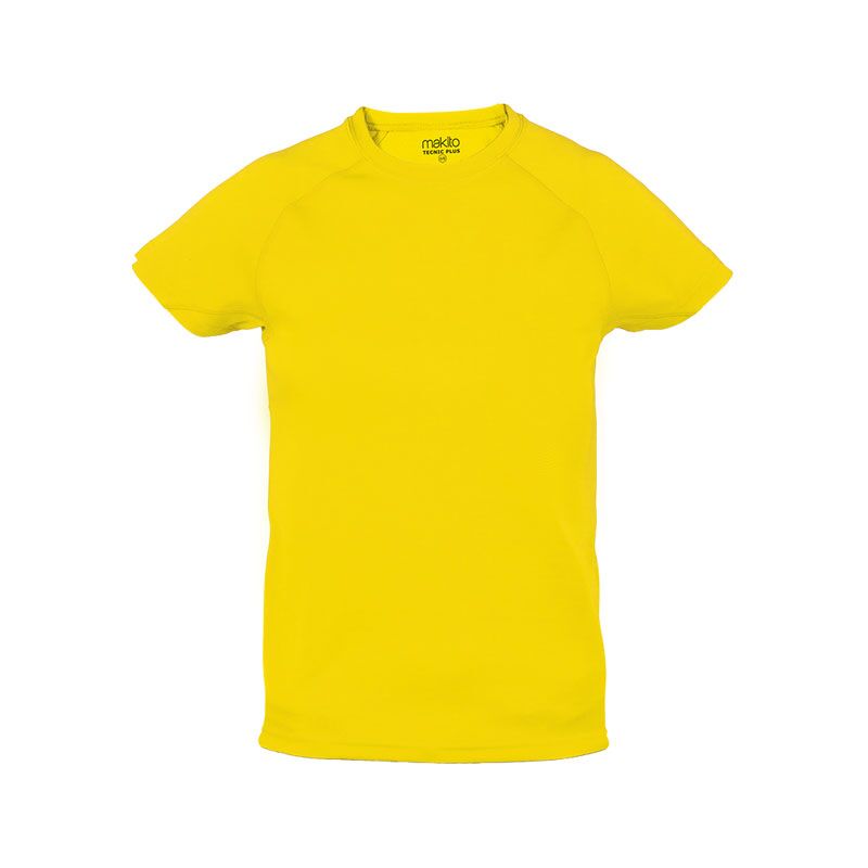 YELLOW KIDS TECHNICAL T-SHIRT – BREATHABLE PERFORMANCE SPORTS TEE FOR CHILDREN - Image 1