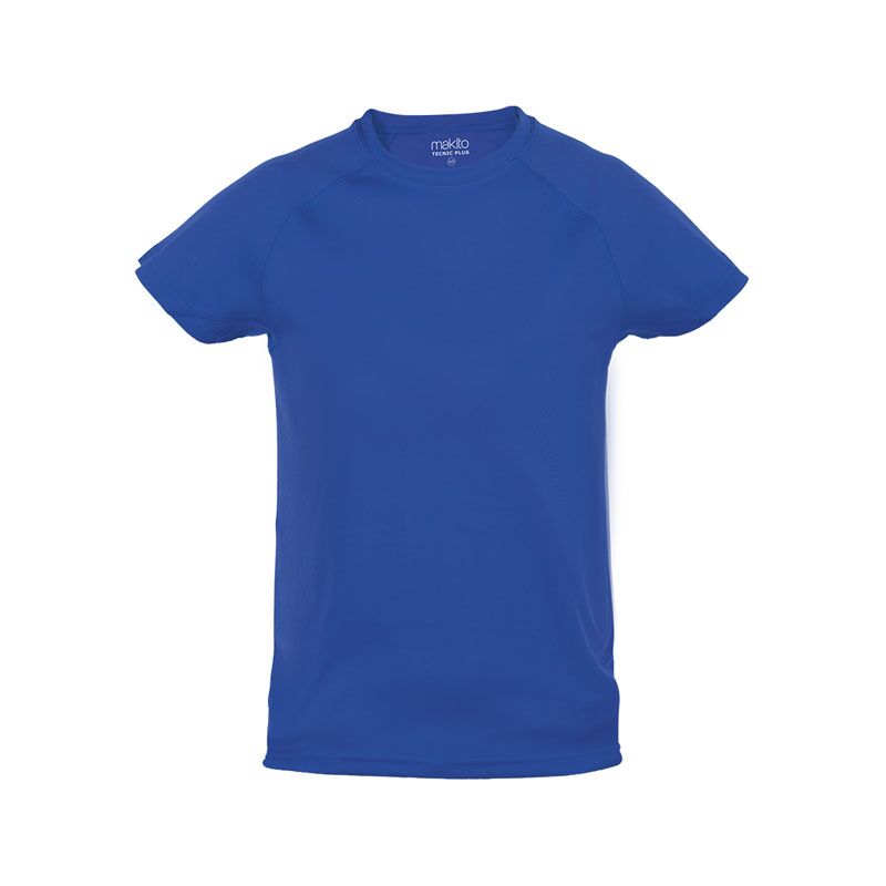 BLUE KIDS TECHNICAL T-SHIRT – BREATHABLE POLYESTER SPORTS TEE FOR CHILDREN - Image 1