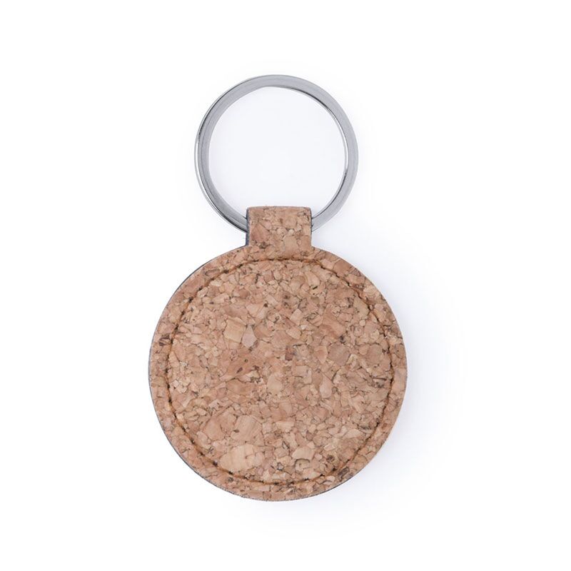 6205_1 KIMBOX CORK KEYRING – ECO-FRIENDLY WITH LARGE CUSTOM PRINTING AREA - Image 1