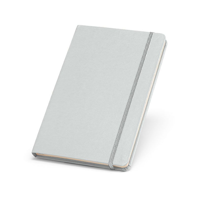 PORTMAN A5 NOTEPAD – 160 PLAIN IVORY PAGES WITH METALLIC HARDCOVER - Image 1