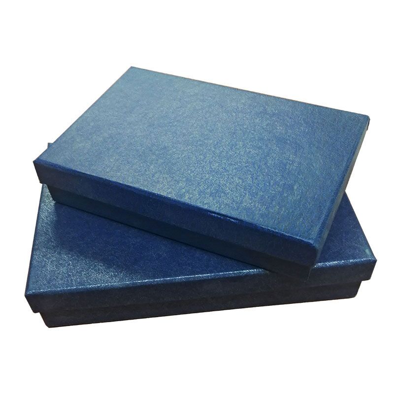 PREMIUM HARDBOARD GIFT BOX – ELEGANT BLUE FINISH (26.5 X 26.5 X 3.5 CM) - Image 1