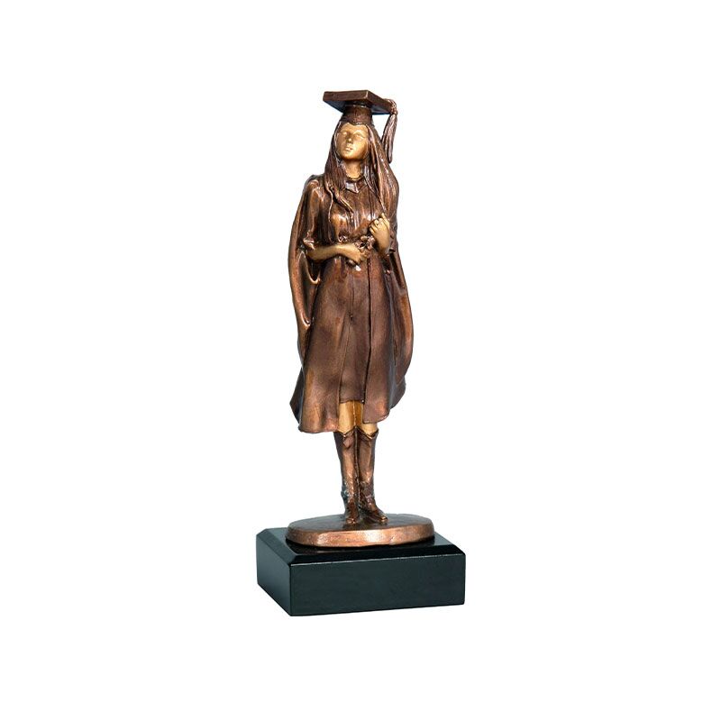 GRADUATION SCHOOL AWARD – 25.5CM FEMALE GRADUATE TROPHY FOR ACADEMIC ACHIEVEMENT - Image 1