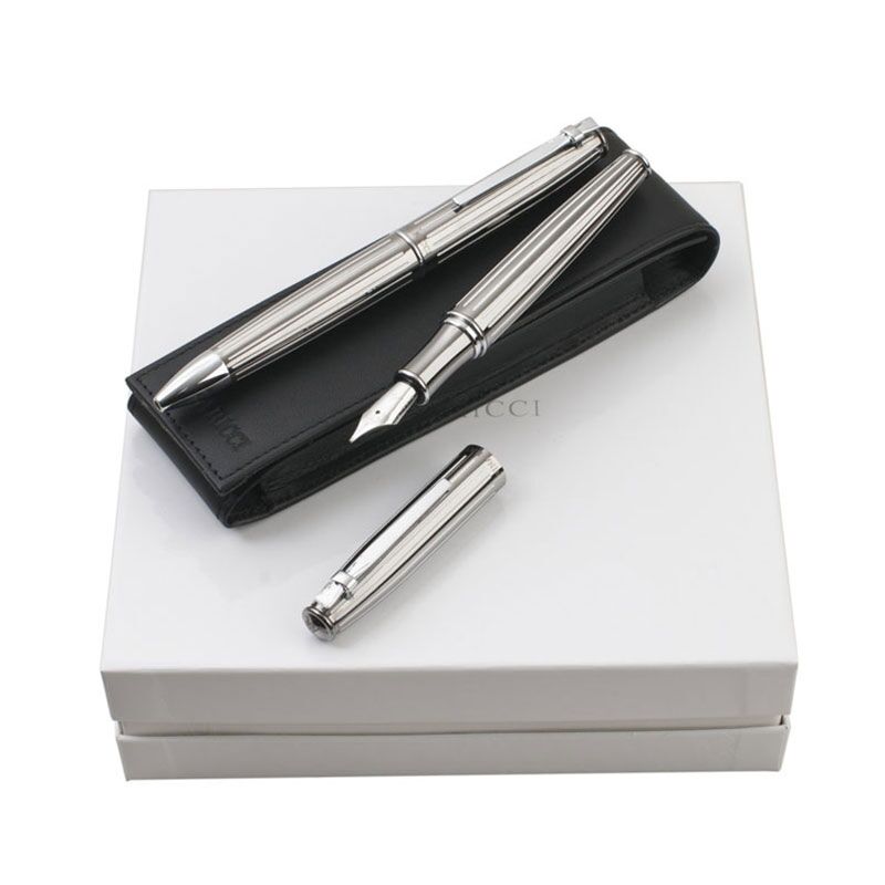 NINA RICCI SILVER PEN GIFT SET – ELEGANT SIGNATURE WRITING INSTRUMENT - Image 1