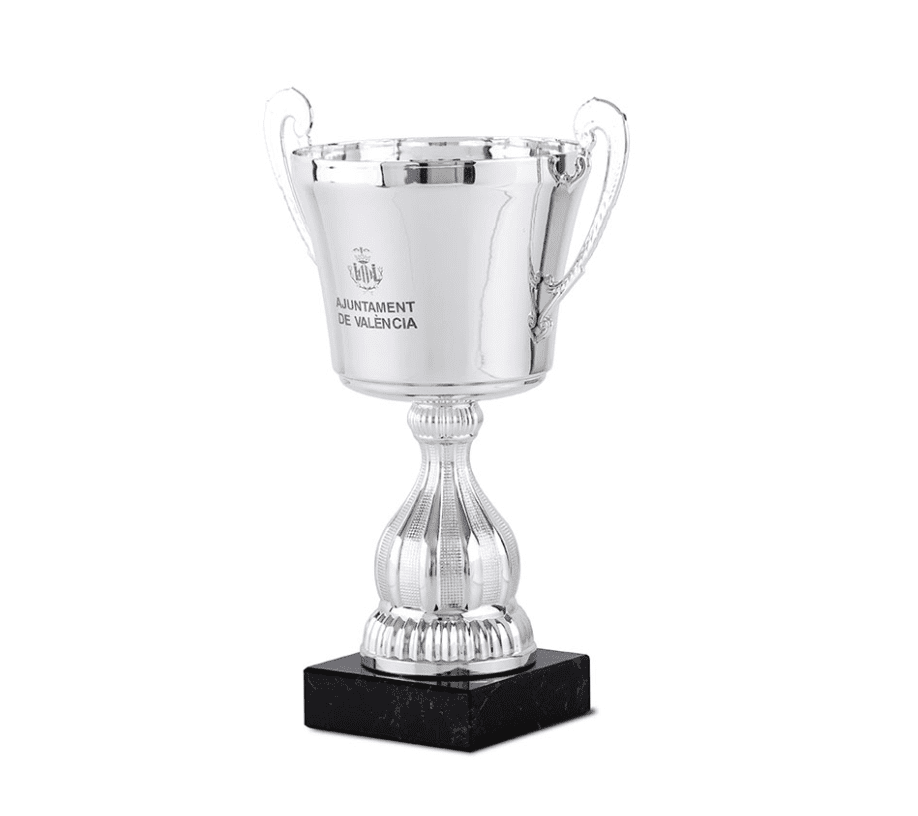 STAR LINE TROPHY 36CM SILVER RED DECOR (OUTLET) - Image 1
