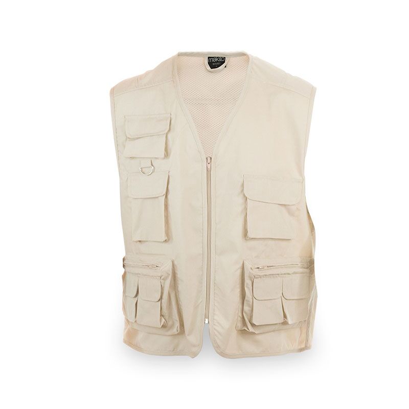 VEST SOVIET BEIGE WITH POCKETS - Image 1