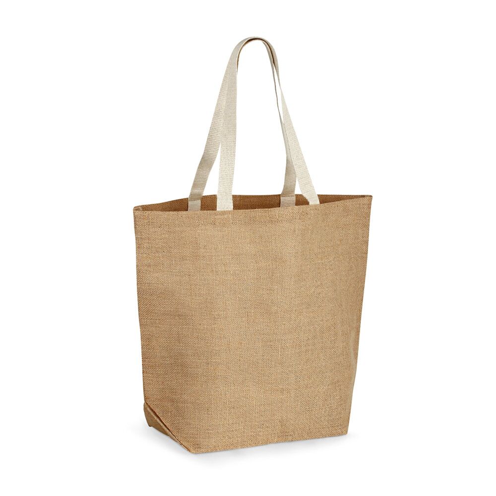 TIZZY JUTE SHOPPING BAG WITH WEBBING HANDLES - Image 1