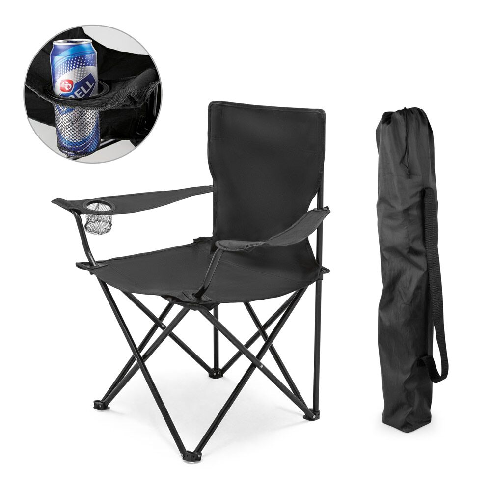 THRONE FOLDABLE CHAIR WITH MESH BOTTLE HOLDER - Image 1
