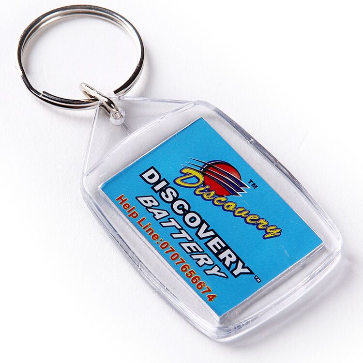 KEY RING WITH SPACE FOR INFO - Image 1