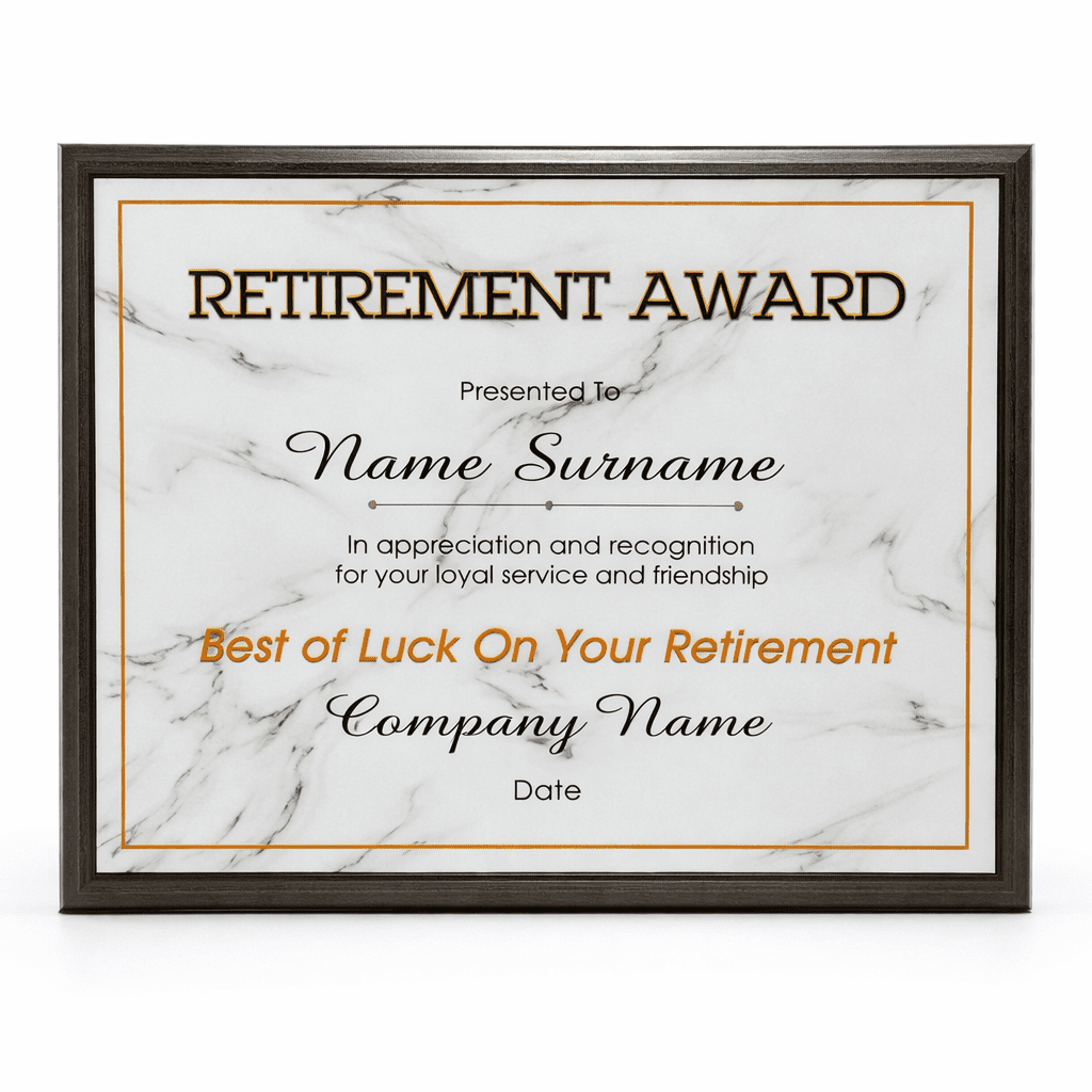 MARBLE DESIGN WOODEN PLAQUE 30CMX23CM - Image 1