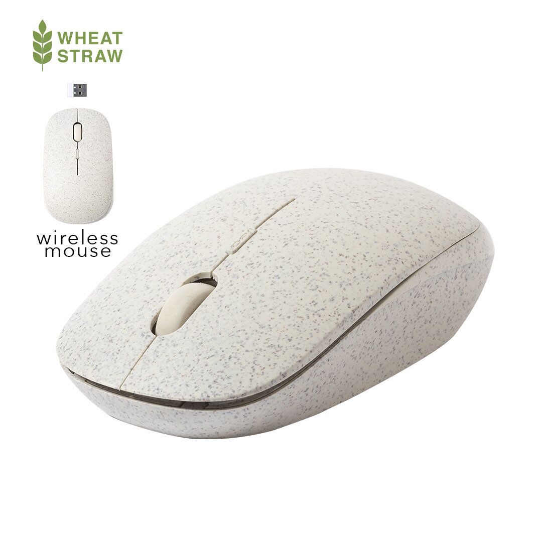 1198_1.jpg ESTIKY WIRELESS OPTICAL MOUSE – ECO-FRIENDLY ERGONOMIC MOUSE MADE OF WHEAT STRAW - Image 1