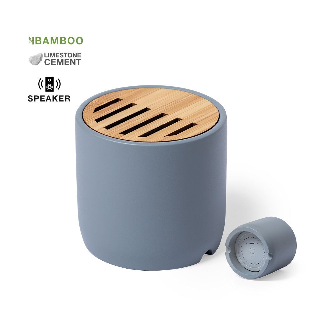 PILER 3W BLUETOOTH SPEAKER – ECO BAMBOO & CEMENT DESIGN - Image 1