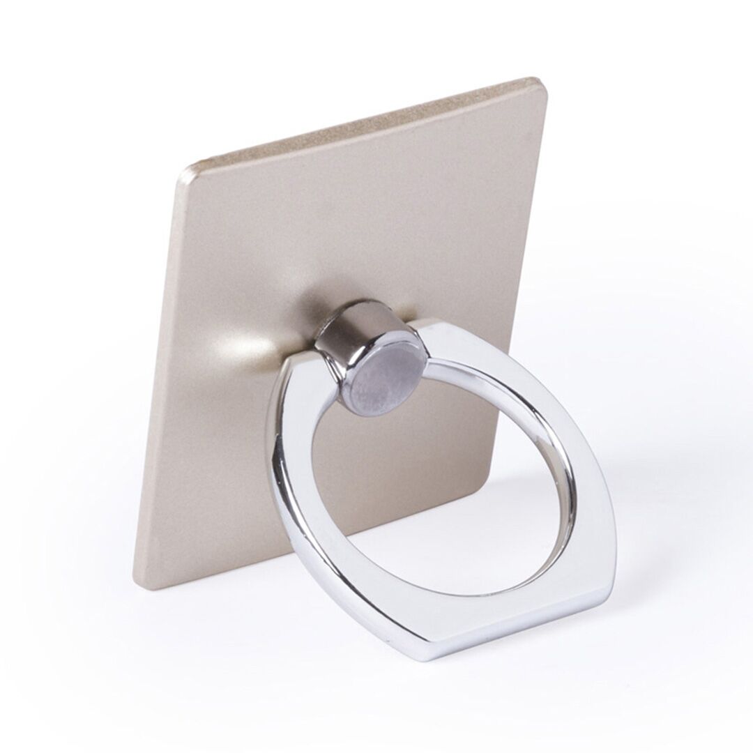 ARNOLD FINGER RING PHONE HOLDER – SILVER & GOLD 360° GRIP & STAND - Image 1