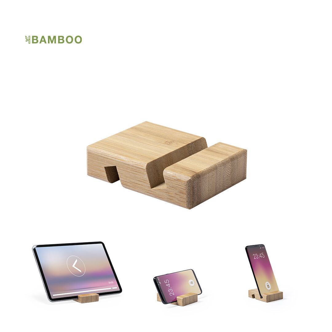 DELIM BAMBOO HOLDER – ECO-FRIENDLY STAND FOR SMARTPHONES & TABLETS - Image 1