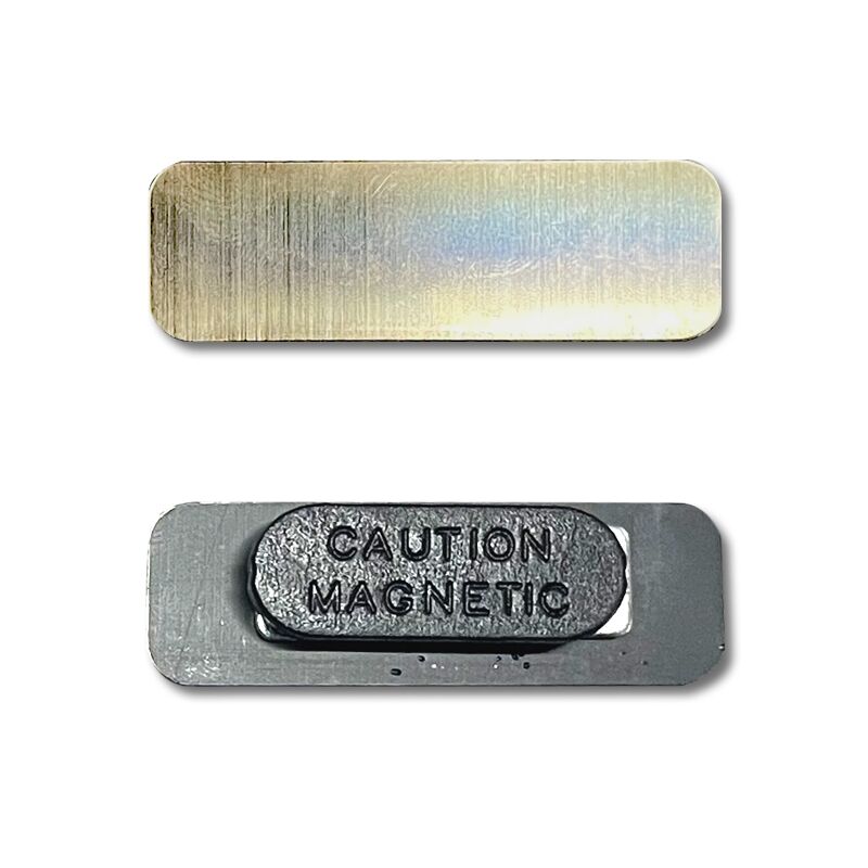 BUDGET GOLD NAME BADGE WITH MAGNET - Image 1