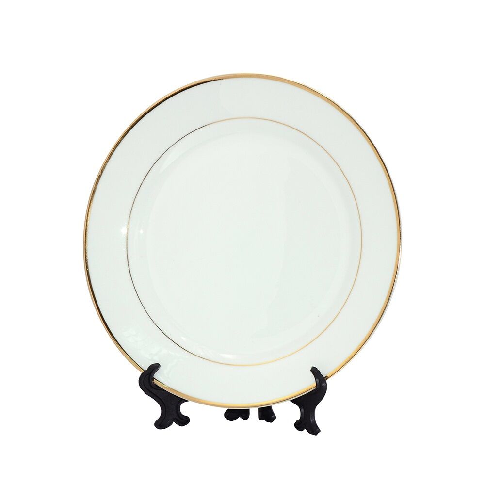 HERO149_1.jpg SUBLIMATION CERAMIC PLATE 20CM – GOLD DETAIL PLATE FOR CLASSIC DECOR (P8H-06) - Image 1
