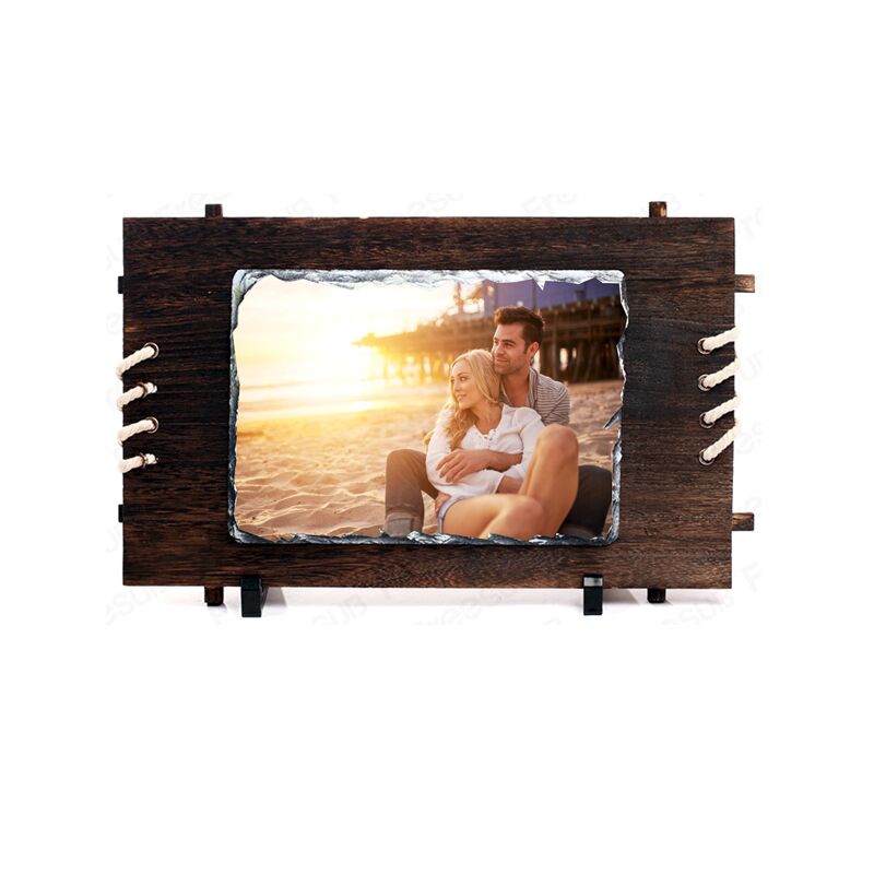 SBBH40 SLATE ON WOODEN FRAME 28X30CM – CUSTOM PHOTO SLATE - Image 1