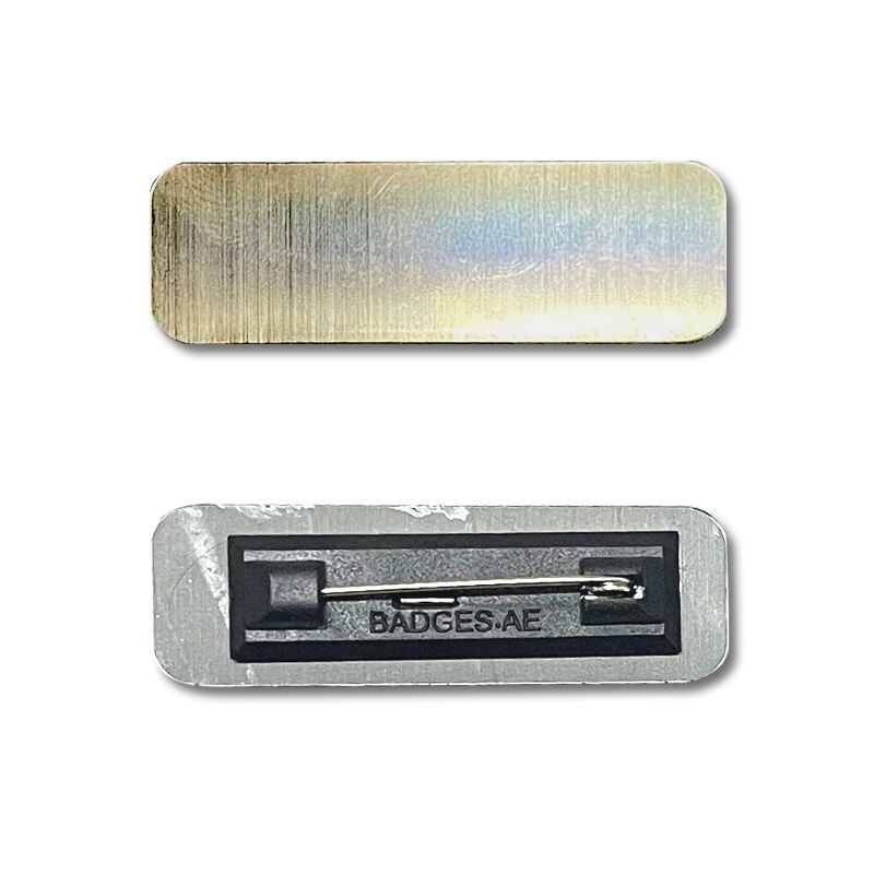 BUDGET GOLD NAME BADGE WITH PIN - Image 1