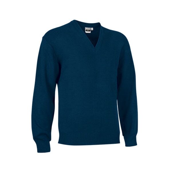 OFFICE_BLUE_1(2) Office blue long sleeve knitted sweater