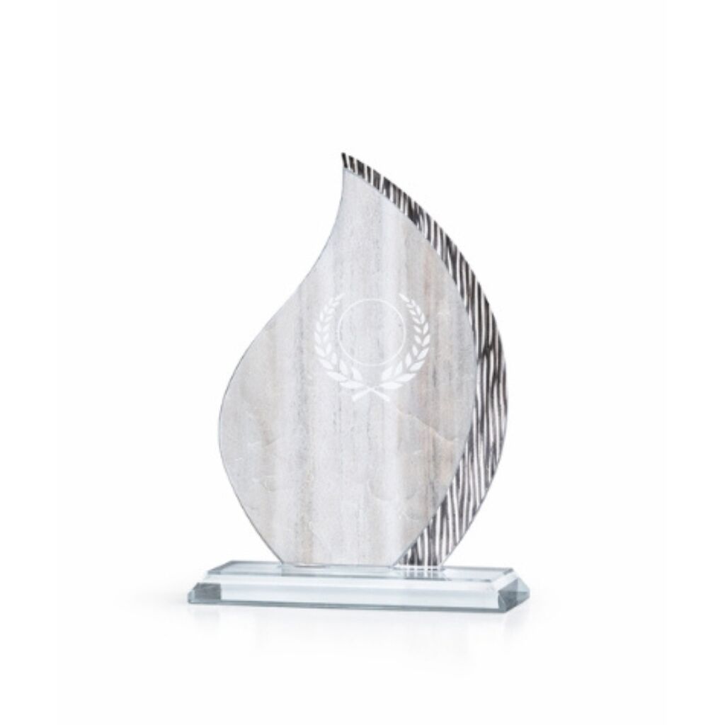 DESIGN GLASS AWARD PLAQUE 21CM - Image 1