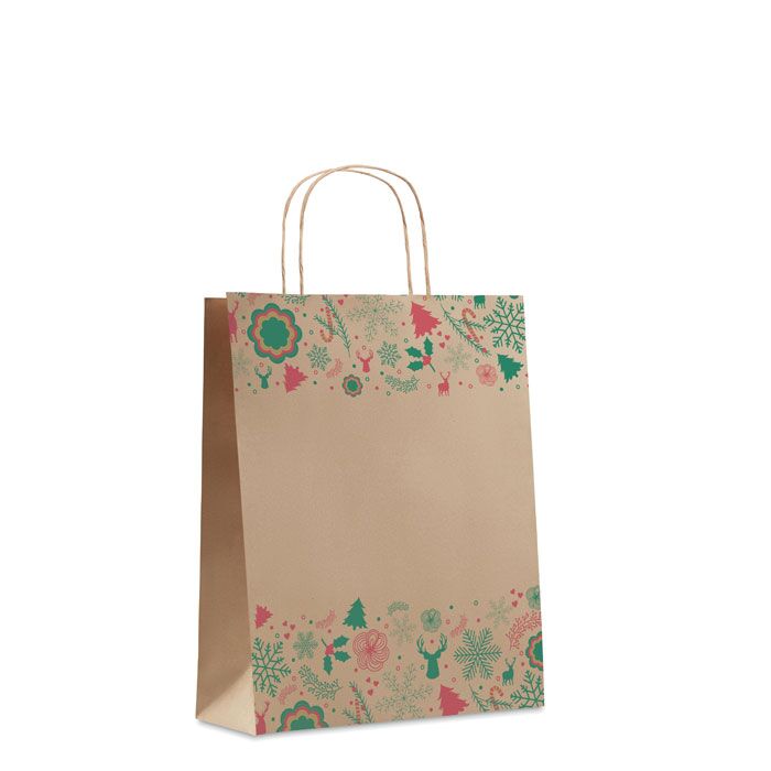CHRISTMAS MEDIUM GIFT PAPER BAG - Image 1