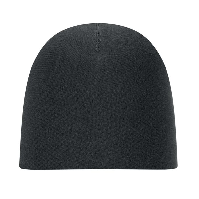 BLACK LIGHTY COTTON BEANIE - Image 1