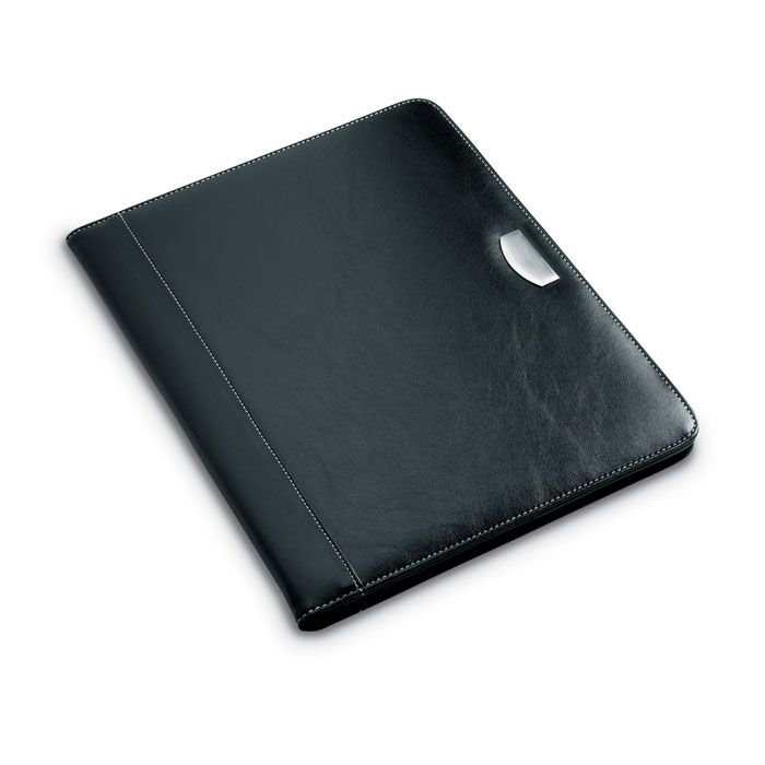 BUSWE BIG A4 PU PORTFOLIO WITH METAL LOGO PLATE - Image 1