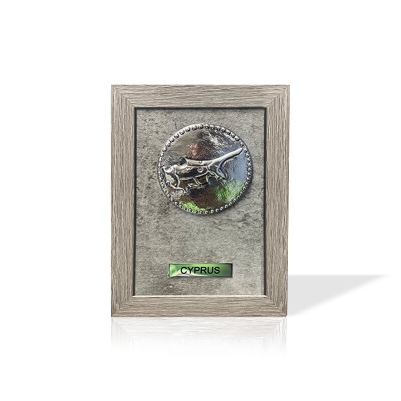 HANDMADE SILVER CYPRUS PLAQUE - Image 1