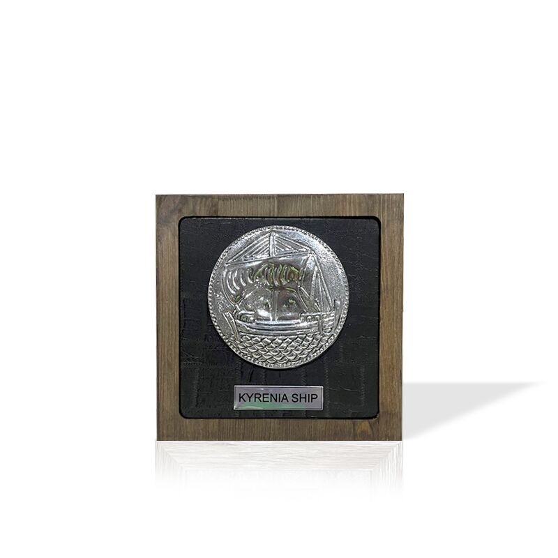HANDMADE SILVER KYRENIA LARGE PLAQUE - Image 1