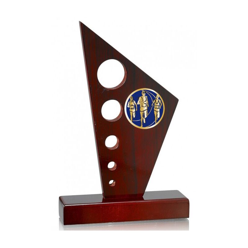 23CM WOODEN PLAQUE – CUSTOM RECOGNITION AWARD WITH PRINTED PLATE - Image 1