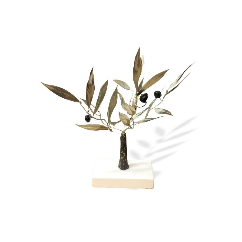 HANDMADE OLIVE TREE IN SILVER - Image 1