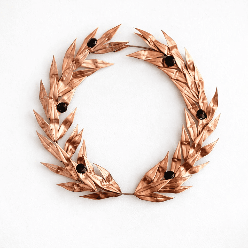 WINNERS BRONZE OLIVE WREATH PLAQUE - Image 1