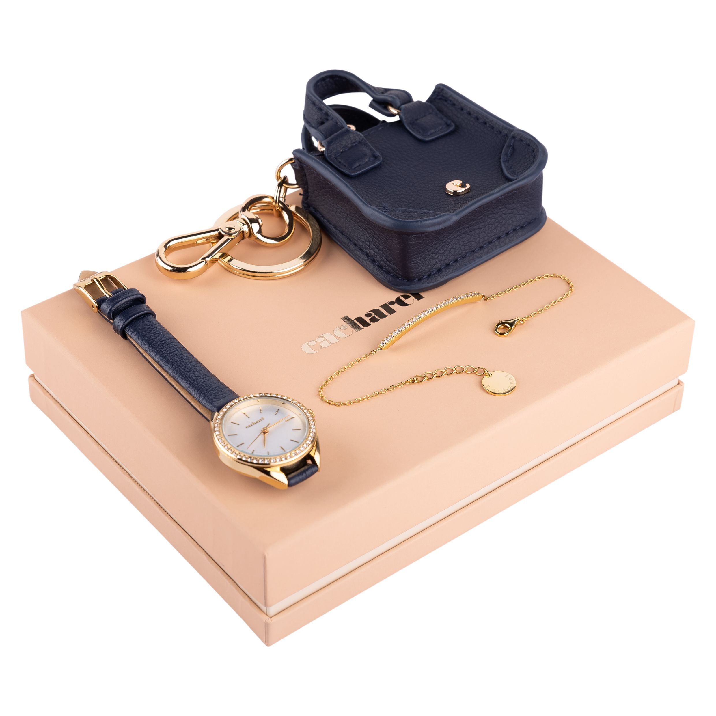 SET BY CACHAREL (KEY RING, WATCH & BRACELET) - Image 1