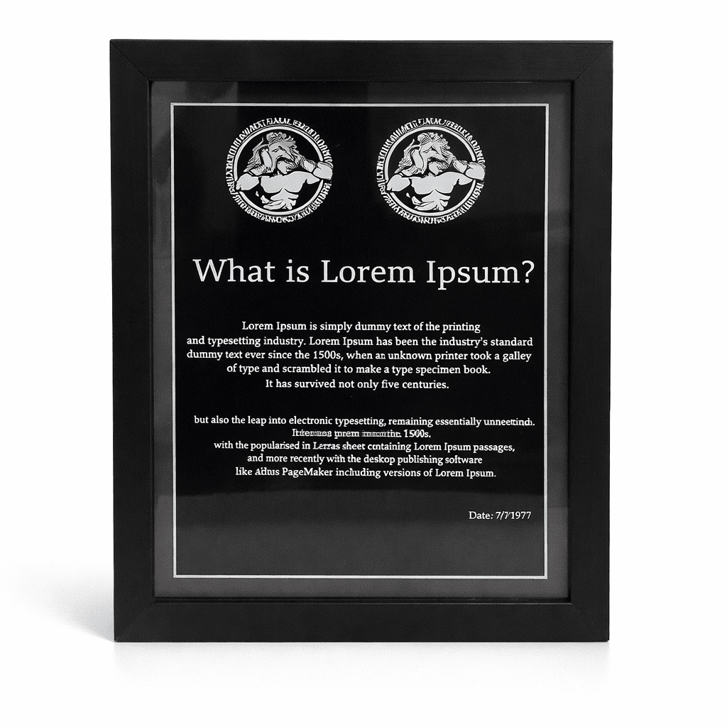 DELUXE WOODEN FRAME AWARD - Image 1