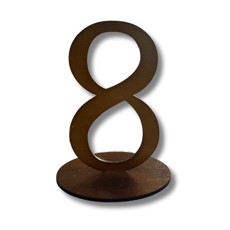 WOODEN TABLE NUMBER FOR EVENTS - Image 1