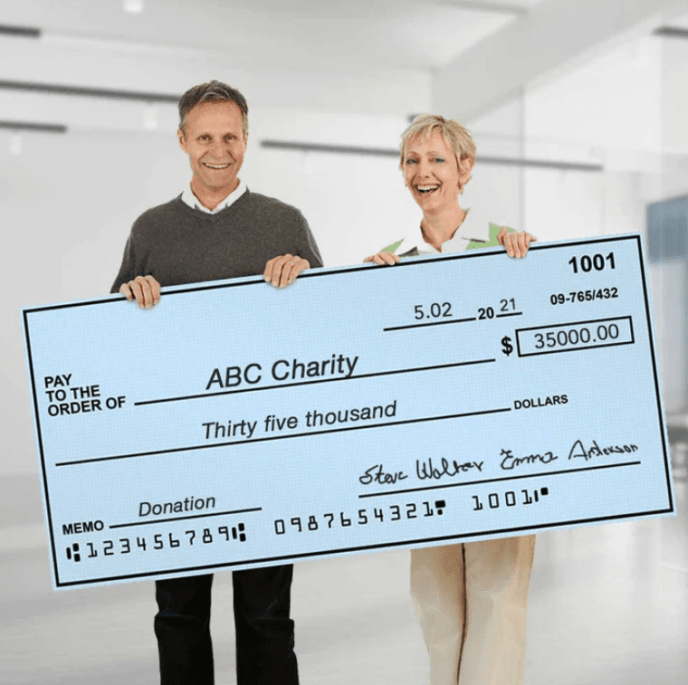 GIANT CHEQUE - Image 1