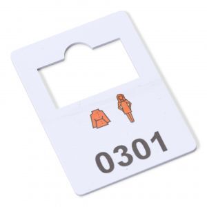 PLASTIC CLOAKROOM TOKEN TAG - Image 1